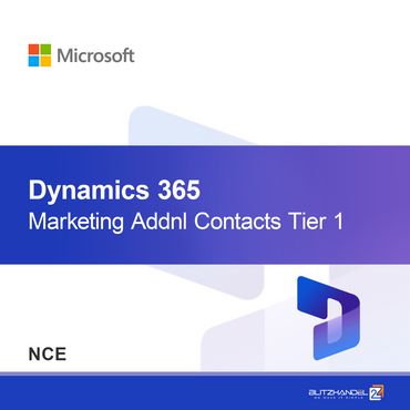 Kontak Tambahan Dynamics 365 Marketing Tingkat 1 (NCE)
