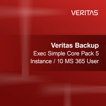 Veritas Backup Exec Simple Core Pack 5 Istanza / 10 Utenti MS 365