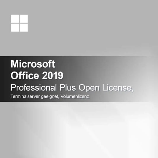 Microsoft Office 2019 Professional Plus Open License, egnet for terminalserver, volumlisens