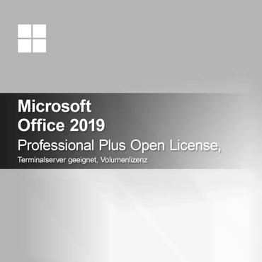 Microsoft Office 2019 Professional Plus Open License, egnet for terminalserver, volumlisens