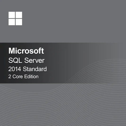 Microsoft SQL Server 2014 Standard - Edycja 2 rdzenie