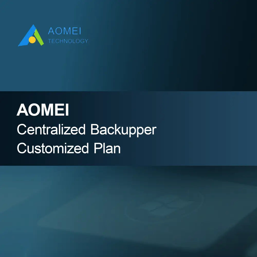 AOMEI Centralized Backupper Prilagojen Načrt